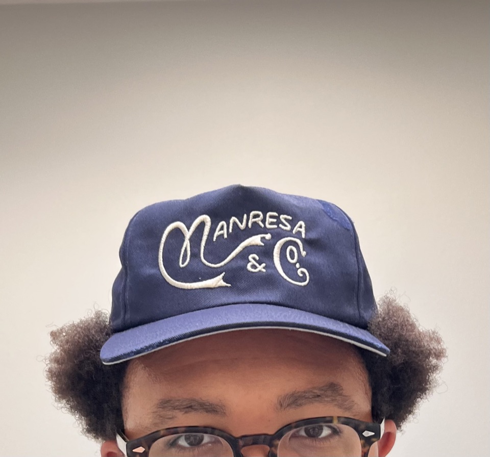 Joel Martinez, GTM engineer, in a Manresa & Co cap